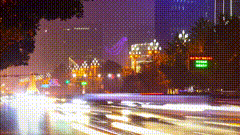 城市夜晚车流灯光视频素材城市的夜晚夜景
