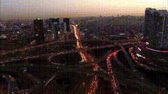 城市车流夜景视频素材都市车流