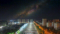 大城市的夜景摄影夜景星空夜晚