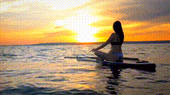 大海夕阳唯美素材旅行带你去看海