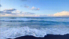 大海海与天阳光沙滩海浪治愈系风景海边日落晚霞