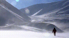 大风雪场景素材