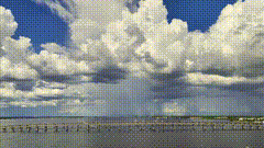 天空很美天空云海海边随拍跨海大桥