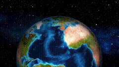 太空冲入地球视频素材特效