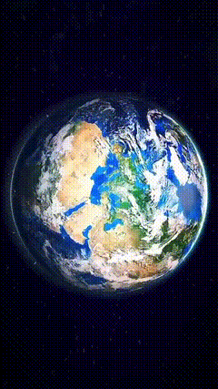 太空地球唯美素材特效