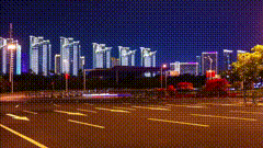 安把生活拍成电影城市的夜晚小城夜景