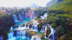山水唯美素材特效
