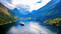 山水唯美素材特效3718