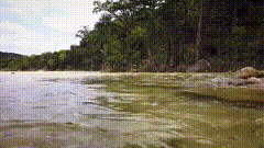 山清水秀深山森林河流视频素材特效