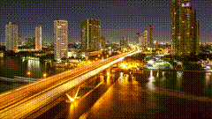 市风景夜景