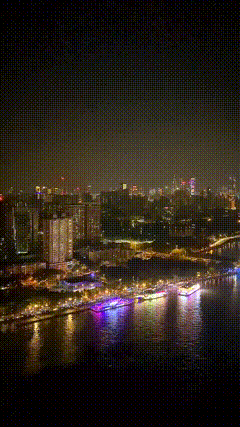 广州的夜景素材手机摄影