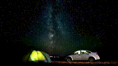 摄影梦幻星空夜空