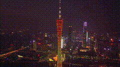 时拍摄地标建筑航拍