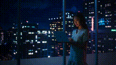 材夜景素材深夜加班