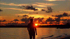材库浪漫夕阳