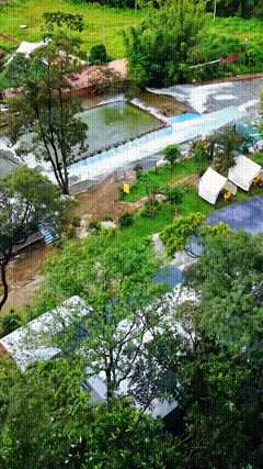 村网红河逃离城市露营地山水乡镇