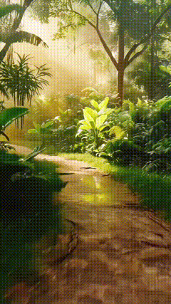 森林下雨唯美视频素材素材领取方法
