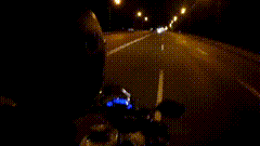 深夜开摩托唯美视频素材