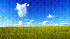 草原天空唯美素材特效