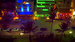道路街道唯美视频素材城市的夜晚夜景拍摄