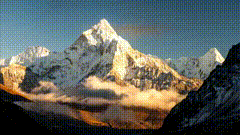 高山山顶风景唯美视频现素材