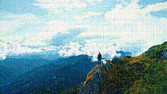 高山风景唯美素材