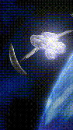 太空卫星发射，外太空空间站星空