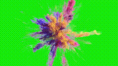 爆炸前后两种效果，自由切换