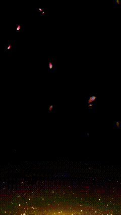 粒子花瓣合成素材唯美七夕素材高清2K