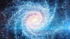 视觉震撼特效梦幻星空星空长廊，时光穿梭