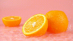 视频素材水果橙子水嫩的橙子